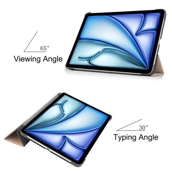 Калъф за iPad Air 13 (2024) - FoldPro - Розово злато