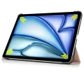 Калъф за iPad Air 13 (2024) - FoldPro - Розово злато