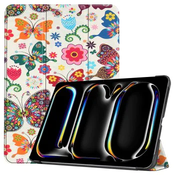 Калъф за iPad Pro 13 (2024) - FoldPro - Пеперуда