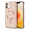 Калъф за iPhone 12 - Luxury Glitter MagSafe - Rose Gold