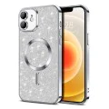 Калъф за iPhone 12 - Luxury Glitter MagSafe - Silver