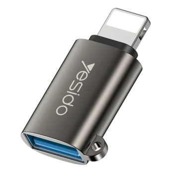 USB 3.0 към Lightning 480Mbps OTG адаптер - Yesido (GS14) - черен