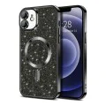 Калъф за iPhone 12 - Luxury Glitter MagSafe - Черен