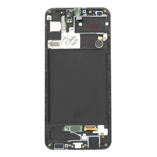 Дисплей със сензорен екран и рамка, съвместим с Samsung Galaxy A30s (SM-A307) - OEM (19905) - черен