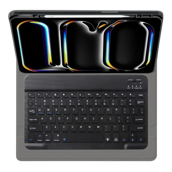 Калъф с клавиатура за iPad Pro 11 (2024) - CozyTab Case - черен