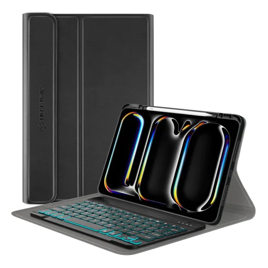 Калъф с клавиатура за iPad Pro 11 (2024) - CozyTab Case - черен