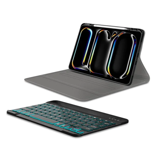 Калъф с клавиатура за iPad Pro 11 (2024) - CozyTab Case - черен