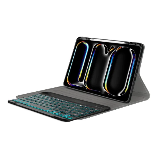 Калъф с клавиатура за iPad Pro 11 (2024) - CozyTab Case - черен