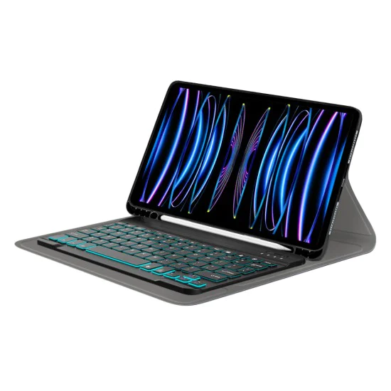 Калъф с клавиатура за iPad Pro 11 (2018 / 2020 / 2021 / 2022) - Калъф CozyTab - Черен