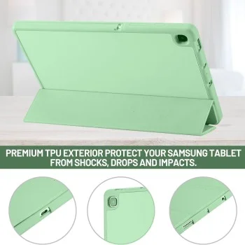 Калъф за Samsung Galaxy Galaxy Tab S6 Lite (2020/2022/2024) - Flex Trifold - Matcha Green