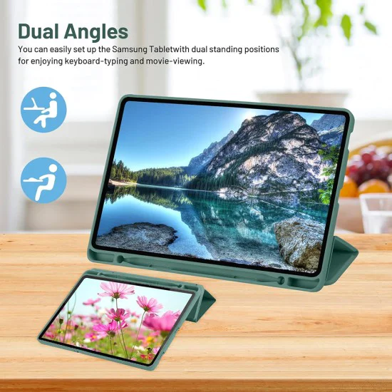 Калъф за Samsung Galaxy Tab S6 Lite (2020/2022/2024) - Flex Trifold - Зелен