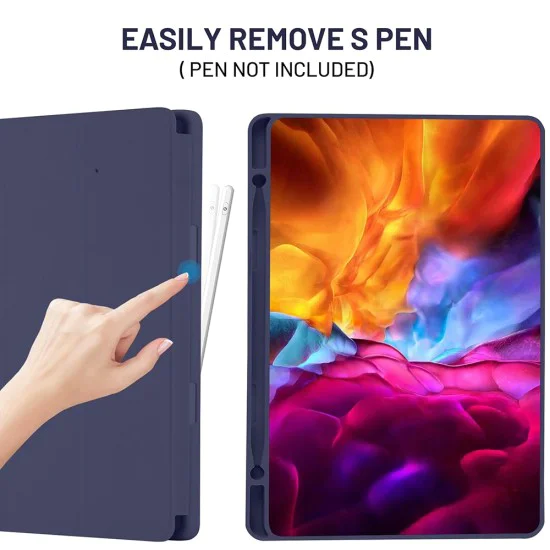 Калъф за Samsung Galaxy Tab S6 Lite (2020/2022/2024) - Flex Trifold - Тъмно син
