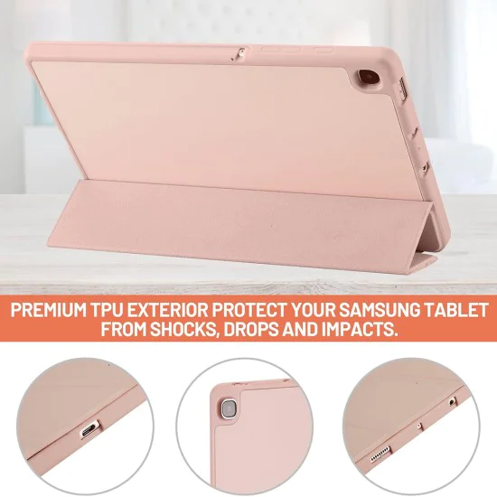 Калъф за Samsung Galaxy Galaxy Tab S6 Lite (2020/2022/2024) - Flex Trifold - Розов