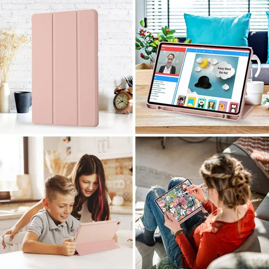 Калъф за Samsung Galaxy Galaxy Tab S6 Lite (2020/2022/2024) - Flex Trifold - Розов