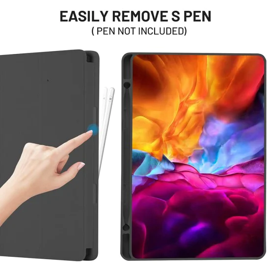 Калъф за Samsung Galaxy Tab S6 Lite (2020/2022/2024) - Flex Trifold - Черен