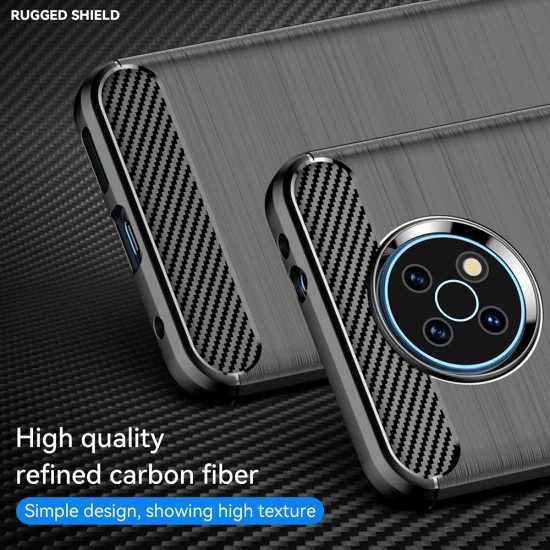 Калъф за Nokia G50 - Карбон силикон - черен