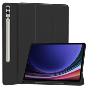 Калъф за Samsung Galaxy Tab S9 Plus / S10 Plus / S9 FE Plus / S10 FE Plus - Flex Trifold - Черен