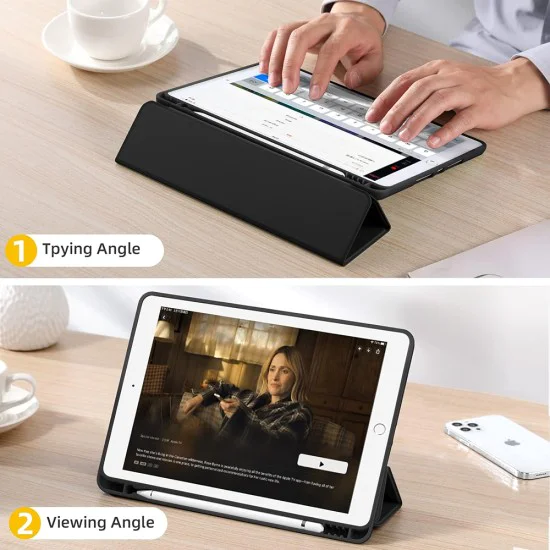 Калъф за iPad Air 10.5 2019 / iPad Pro 10.5 2017 - Flex Trifold - черен