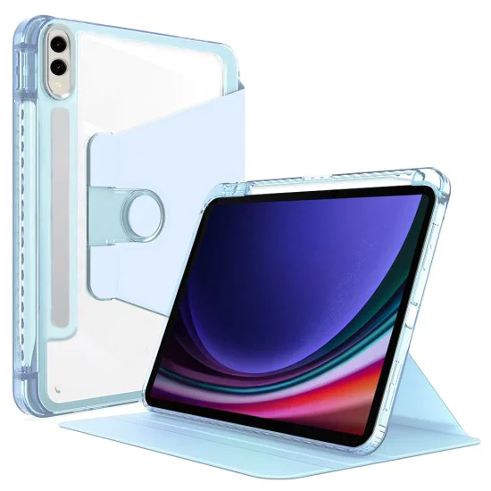 Калъф за Samsung Galaxy Tab S9 Plus / S9 FE Plus / S10 Plus / S10 FE Plus - Crystal Vision - Син