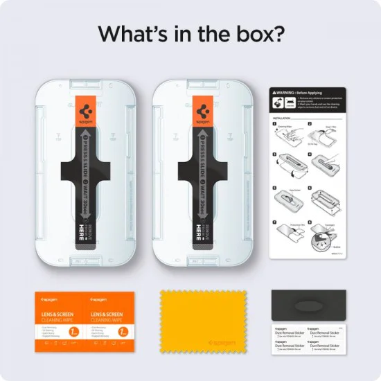 Протектор за iPhone 13 Pro Max / iPhone 14 Plus (комплект 2) - Spigen Glas.tR EZ FIT Privacy - Прозрачен