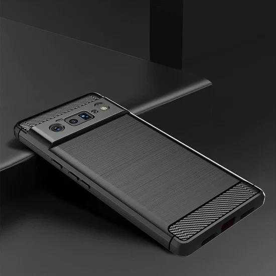Калъф за Google Pixel 6 Pro - Carbon Silicone - Черен