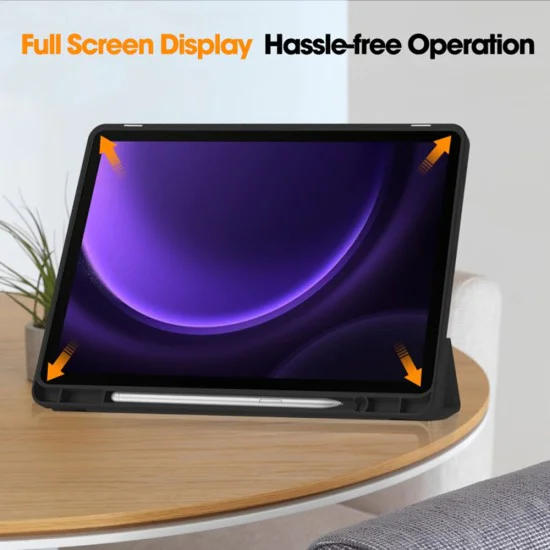 Калъф за Samsung Galaxy Tab S9 / S9 FE / S10 FE - Flex Trifold - Черен