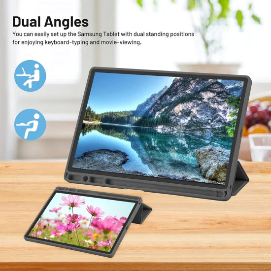 Калъф за Samsung Galaxy Tab A8 10.5 (2021) - Flex Trifold - Небесно син