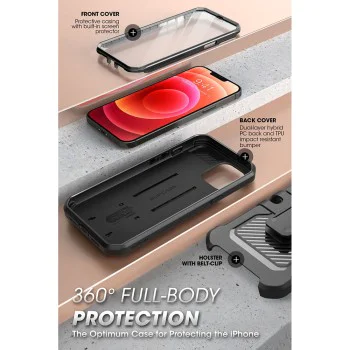 Калъф за iPhone 13 Pro - Supcase - Unicorn Beetle Pro - Черен