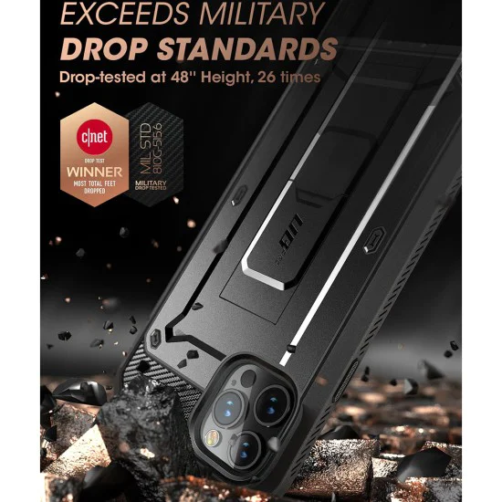 Калъф за iPhone 13 Pro - Supcase - Unicorn Beetle Pro - Черен