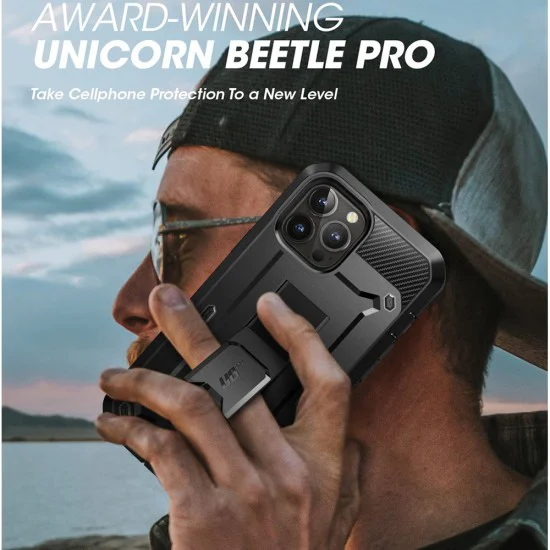 Калъф за iPhone 13 Pro - Supcase - Unicorn Beetle Pro - Черен