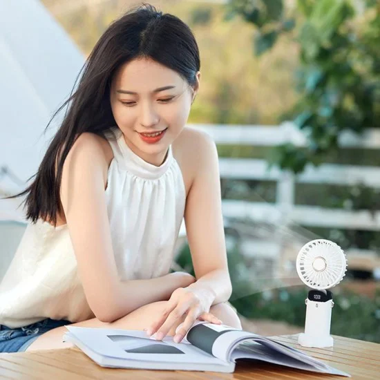 Преносим вентилатор, 1800mAh - (N15) - лилав