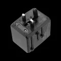 Захранващ адаптер PD20W, 2 x USB, 2 x Type-C, EU, UK, AUS, US - (HHT904) - Черен