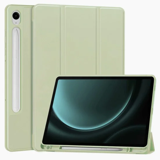 Калъф за Samsung Galaxy Tab S9 / S9 FE / S10 FE - Flex Trifold - Matcha Green