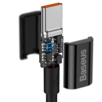 Baseus - Кабел за данни Superior Series (CATYS-B01) - Type-C към Type-C, 100W, 1m - Черен