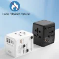Универсален щепсел адаптер, PD45W, 2 x USB, 3 x Type-C, EU, UK, AUS, US - (HHT905) - Черен