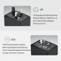 Захранващ адаптер PD20W, 2 x USB, 2 x Type-C, EU, UK, AUS, US - (HHT203A) - Бял