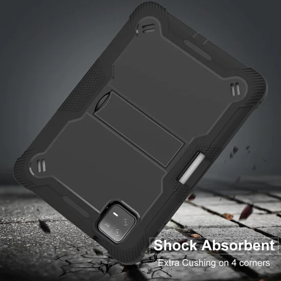 Калъф за Xiaomi Pad 6 / Pad 6 Pro + Протектор - Rugged TabShell - Черен