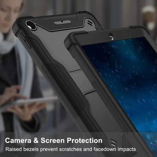 Калъф за iPad 9.7 (2017 / 2018) + Калъф - Rugged TabShell - Черен