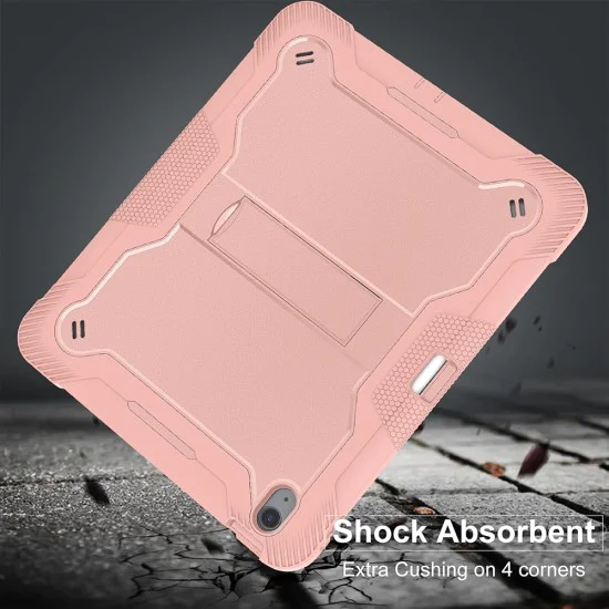 Калъф за iPad Air 13 (2024) + Протектор - Rugged TabShell - розово злато