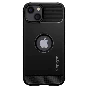 Калъф за iPhone 13 - Spigen - Rugged Armor - черен