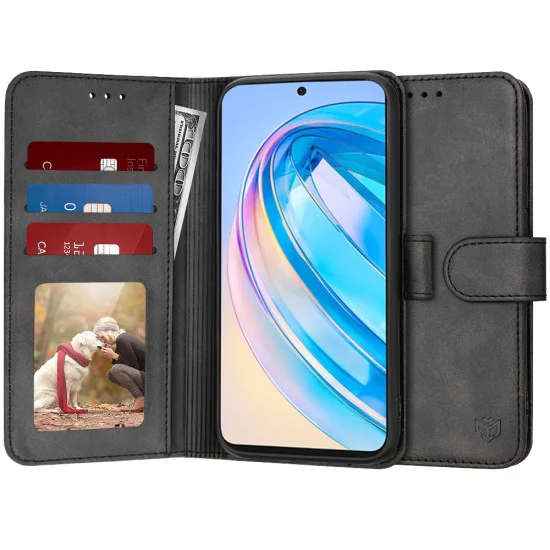 Калъф за Honor X8a - Diary Book - Techsuit - Черен