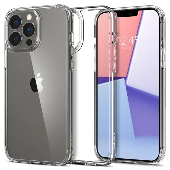 Калъф за iPhone 13 Pro Max - Spigen - Ultra Hybrid - Crystal Clear