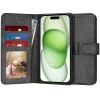 Калъф за iPhone 15 Plus - Дневник - Черен