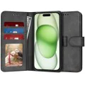 Калъф за iPhone 15 Plus - Дневник - Черен