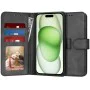 Калъф за iPhone 15 Plus - Дневник - Черен