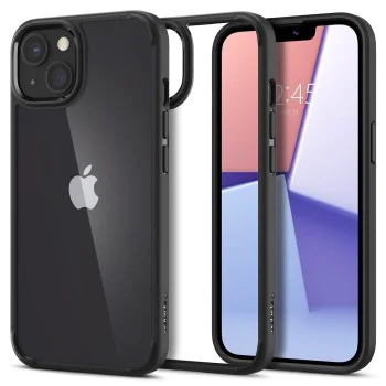 Калъф за iPhone 13 - Spigen - Ultra Hybrid - Matte Black
