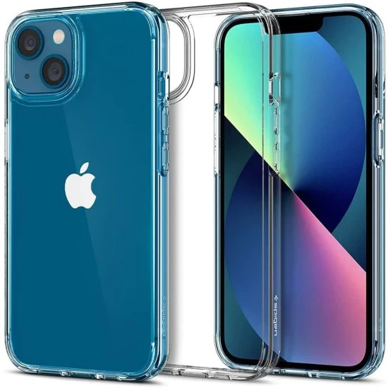 Калъф за iPhone 13 - Spigen - Ultra Hybrid - Crystal Clear