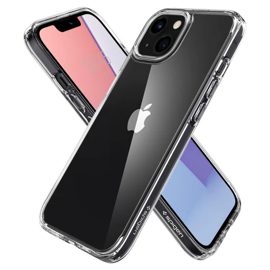 Калъф за iPhone 13 - Spigen - Ultra Hybrid - Crystal Clear