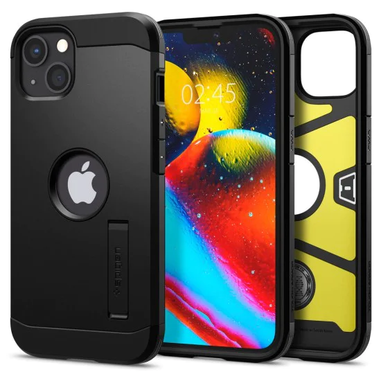 Калъф за iPhone 13 - Spigen - Tough Armor - черен