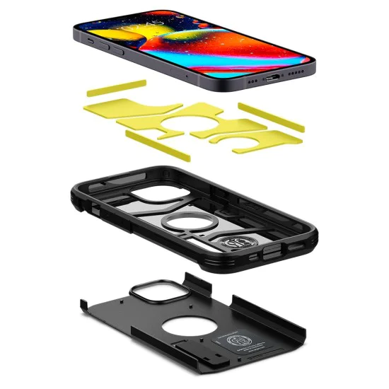 Калъф за iPhone 13 - Spigen - Tough Armor - черен